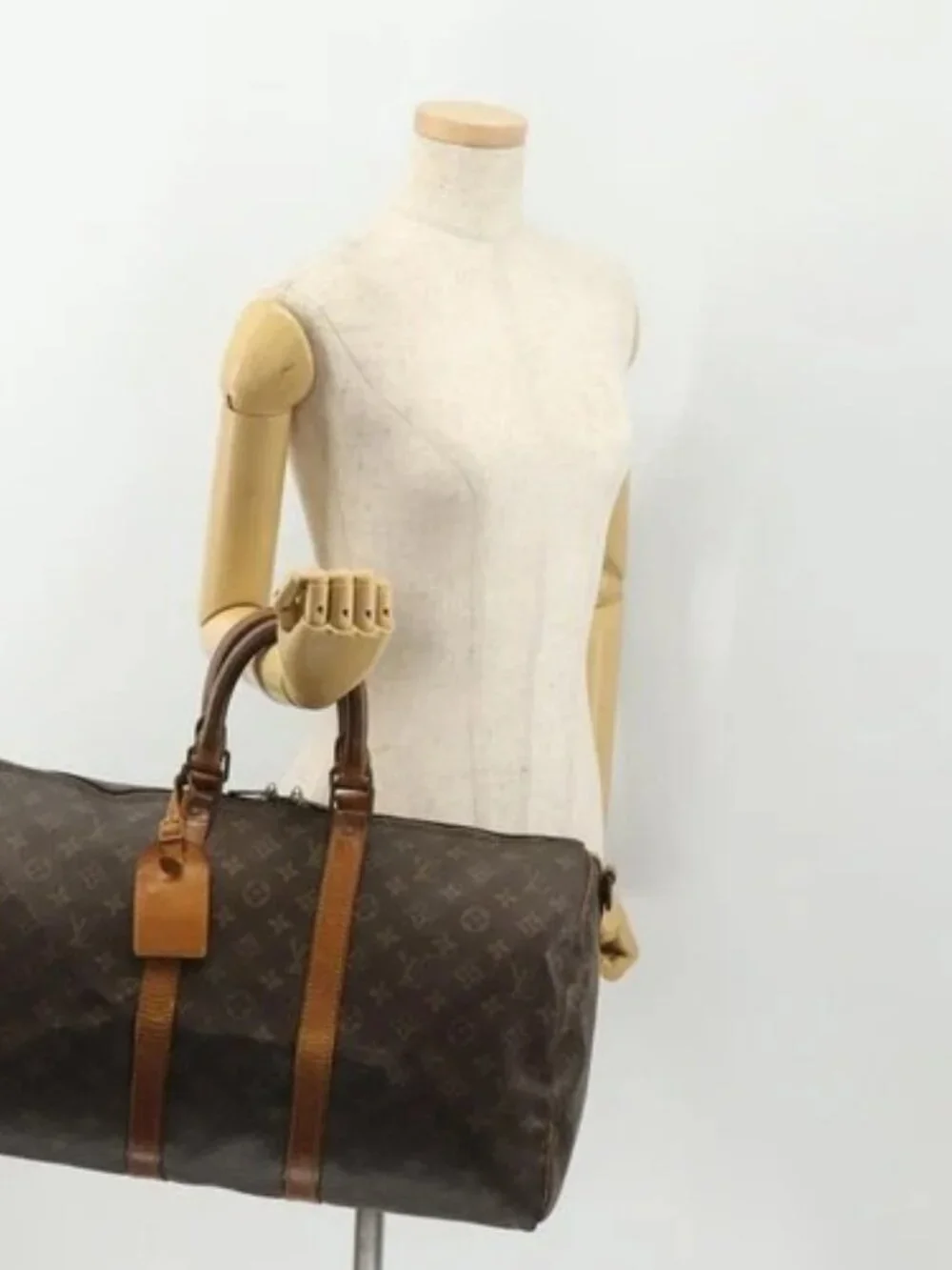 LOUIS VUITTON Monogram Keepall Bandouliere 45 Boston Bag M41418 LV Auth INZ007